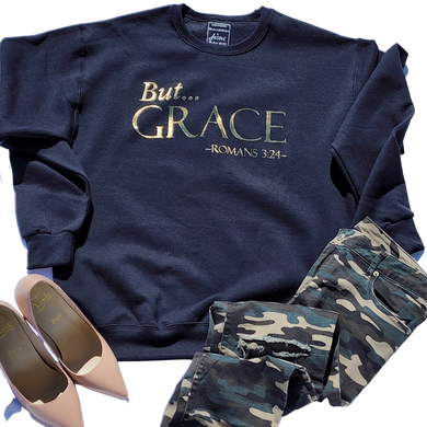 But Grace Romans 3:24 heavy Sweatshirt
