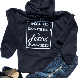 Hood Raised & Jesus Saved™️ Heavyweight Hoodie