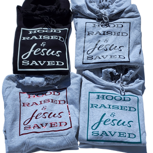 Hood Raised & Jesus Saved™️ Heavyweight Hoodie